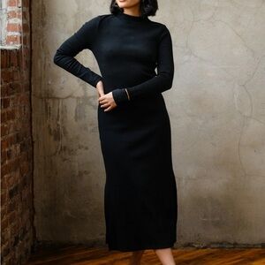 Able Lilith Rib-Knit Midi Dress